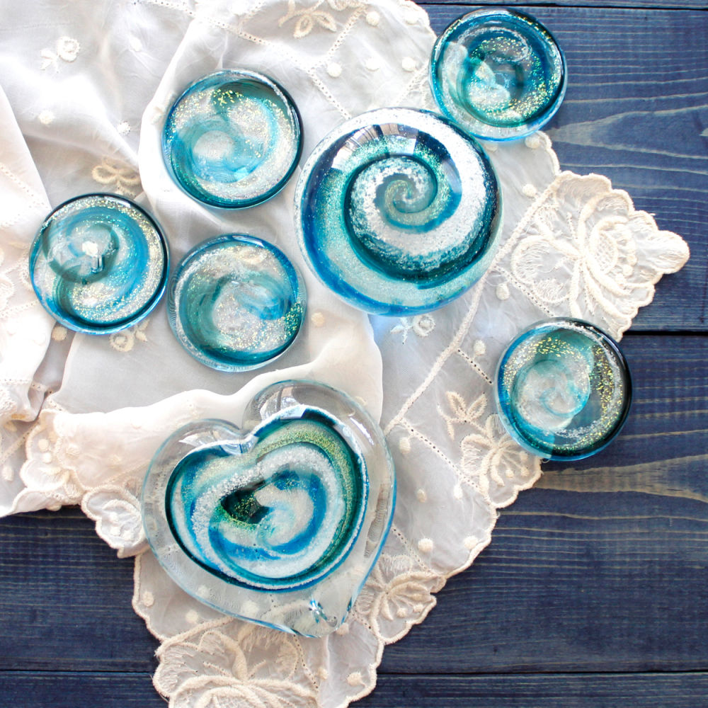 Living Glass Hearts for Pets