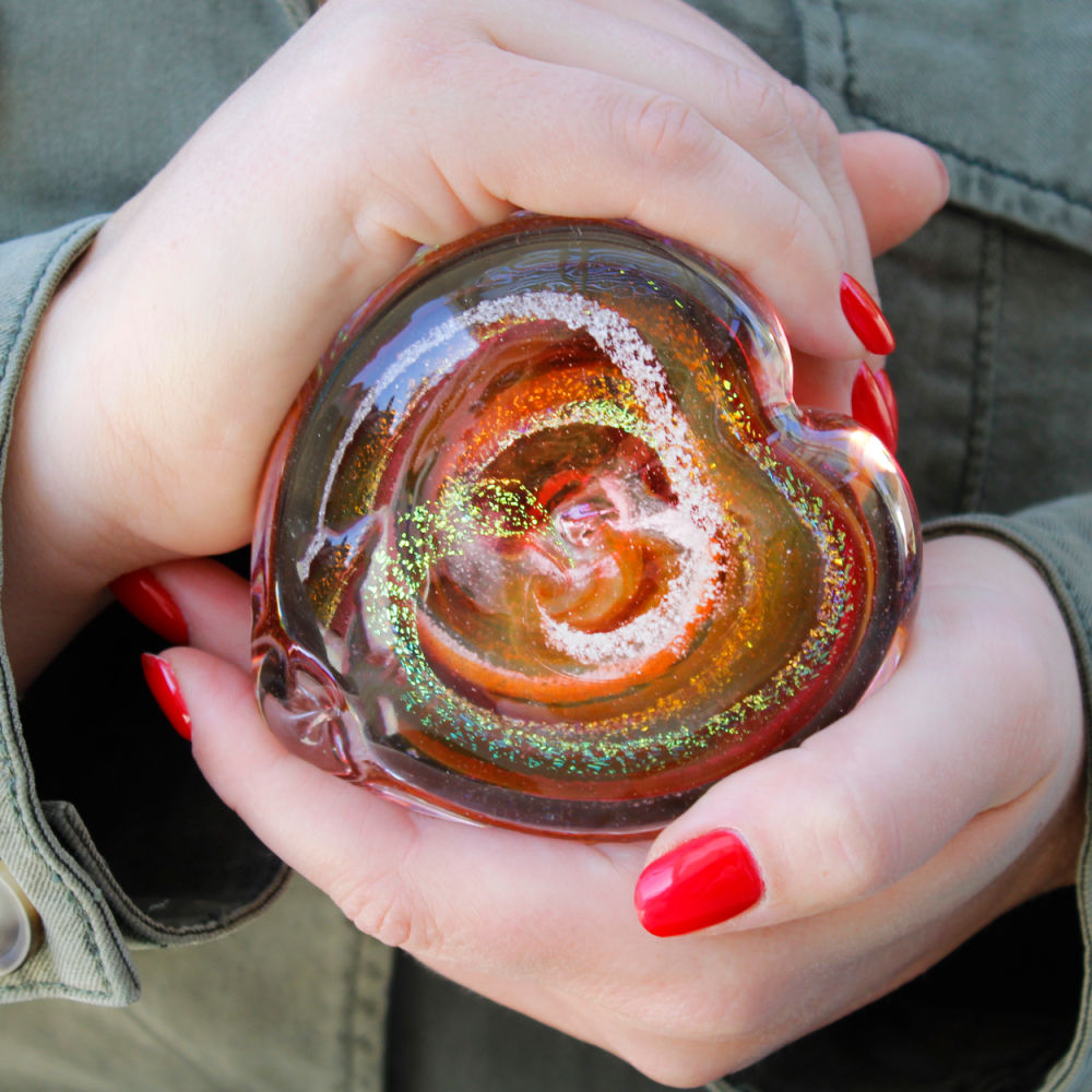 Living Glass Hearts for Pets