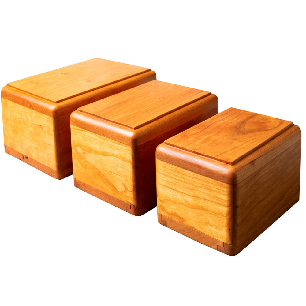 Telluride Solid Cherry Wood Pet Urn