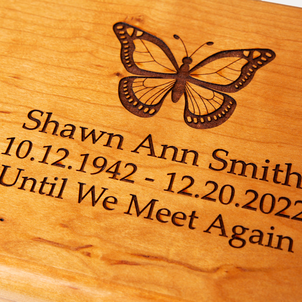 Telluride Solid Cherry Wood Pet Urn