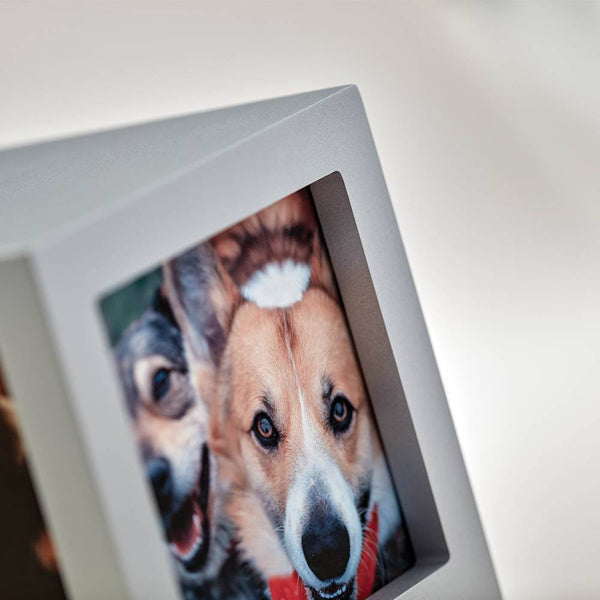 Photo Cube Urn for Pets - Silver