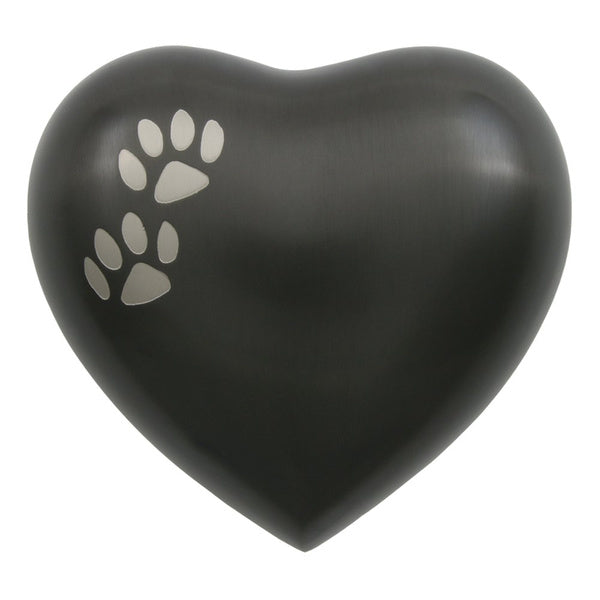 Paw Print Heart Urn