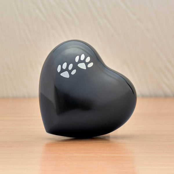 Paw Print Heart Urn